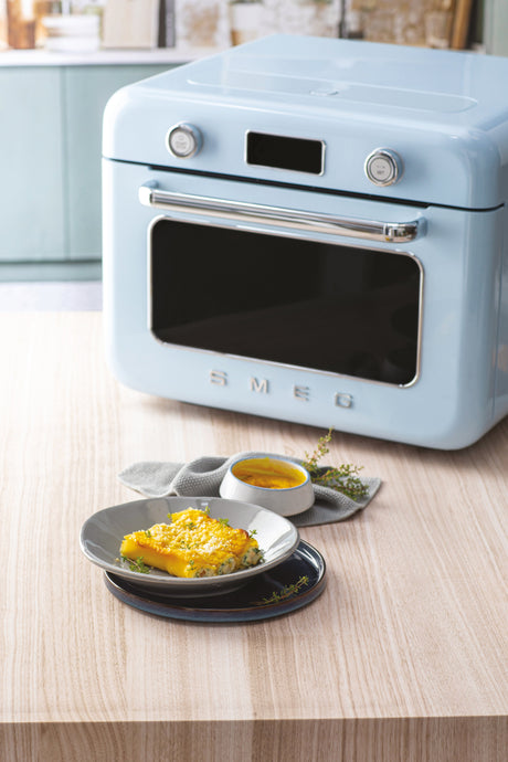 EAN 8017709333874 - Smeg COF01PBEU horno de vapor Pequeño Azul Botones, Giratorio imagen 26