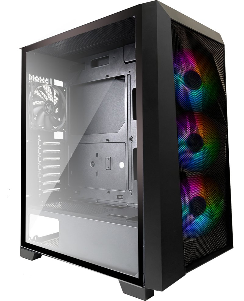 Xilence Performance C Xg131  X712.Rgb Midi Tower Negro, Atx, Micro Atx, Mini-Atx, Abs, Plástico, Acero, Vidrio Templado, Juego