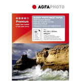 Agfaphoto Papel Fotografico Para Impresora De Inyección De Tinta A4 (210x297 Mm) Brillo 50 Hojas Blanco