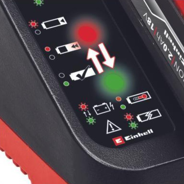 Cargador  Einhell Power X-Car Charger 3a Negro/Rojo