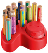 Stabilo Set De Mesa Woddy 3 En 1 15 Lapices De Colores + Sacapuntas Con Deposito - 10x Woody 3 En 1, 2x Woody 3 En 1