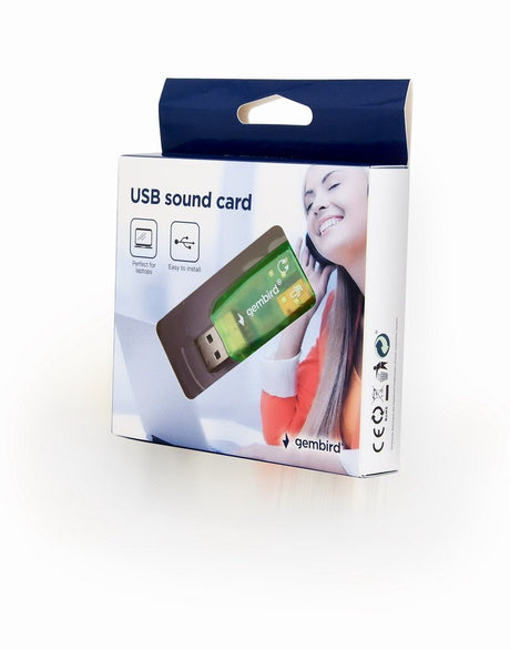 EAN 8716309100458 - Gembird SC-USB-01 cambiador de género para cable 3.5 mm Verde imagen 3