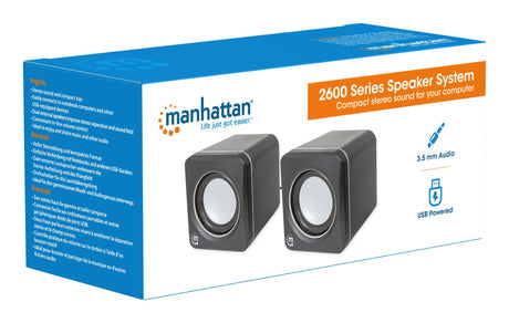 EAN 0766623166898 - Manhattan 2600 conjunto de altavoces PC/ordenador portátil Negro 3 W imagen 10