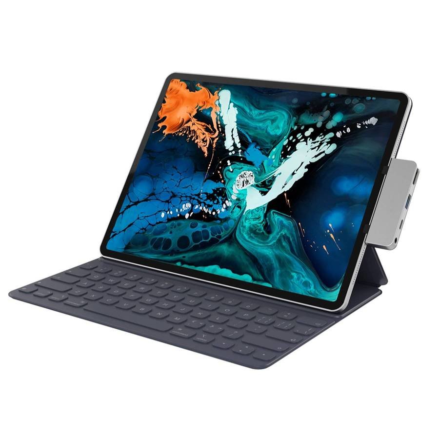 Hub 4-In-1 Usb-C Dock, Dockingstation Hd319e-Gris