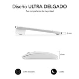 Teclado Y Ratón Inalámbrico Subblim Oco010 Combo Multidispositivo Compacto Plata