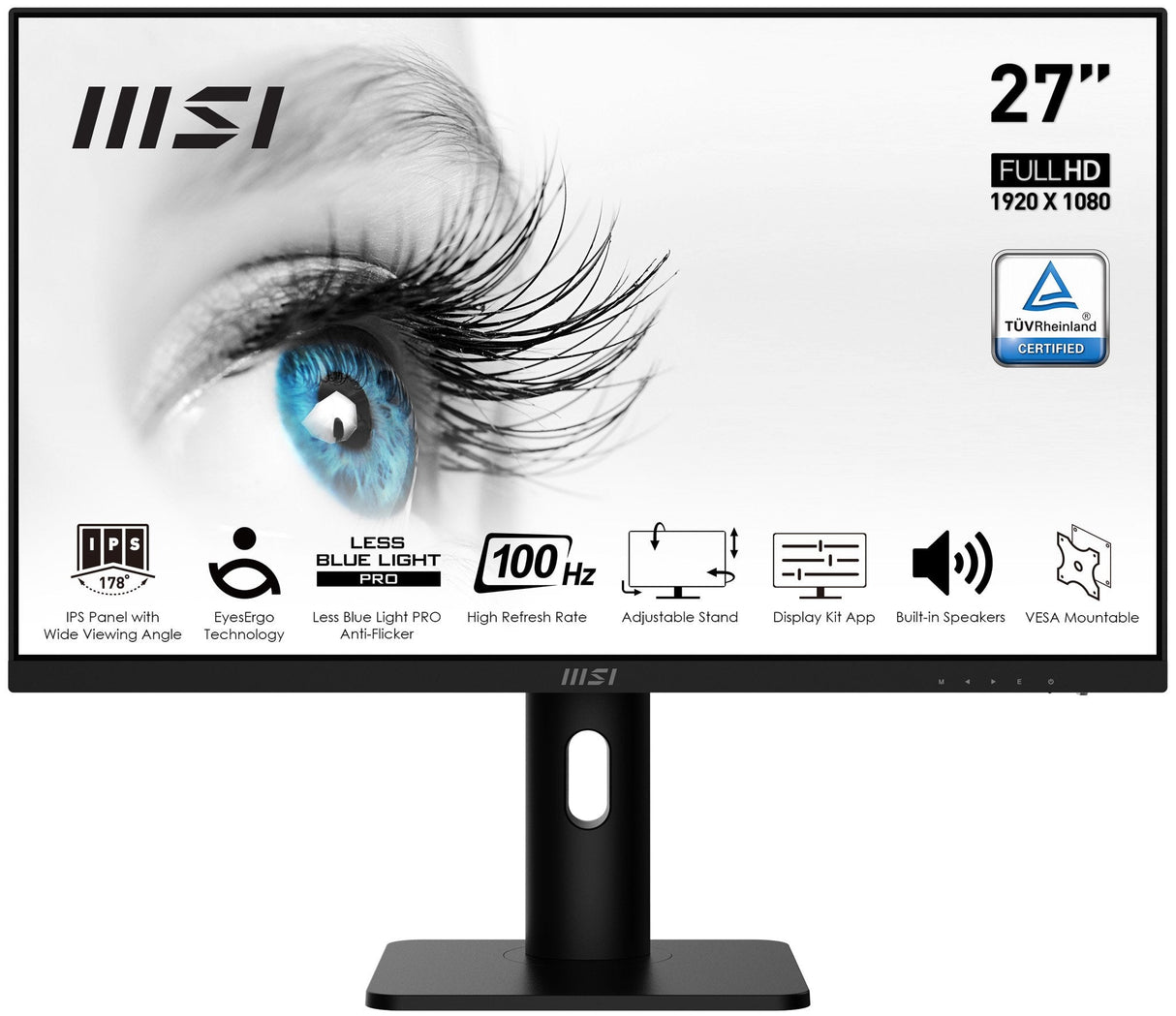 Monitor Led 27" Msi Pro Mp273ap Negro
