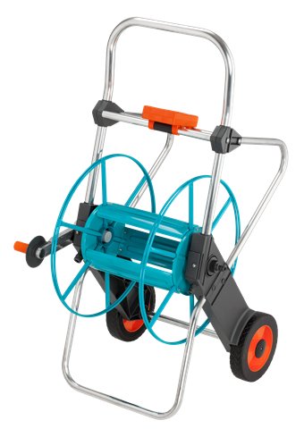 Gardena 2674-20 Soporte De Manguera Acero Negro, Azul, Naranja, Plata