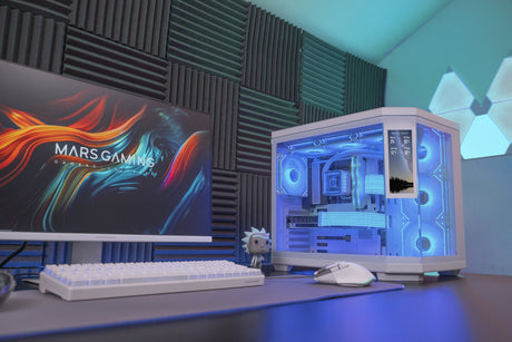 EAN 8435693113133 - Mars Gaming MC3TCORELCDW carcasa de ordenador Midi Tower Blanco imagen 8