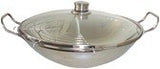 Sartén Para Wok/Sofrito Bosch Home Wok Set Hez390090 Acero Inoxidable, Ø 35 Cm, 3 Partes Hez390090