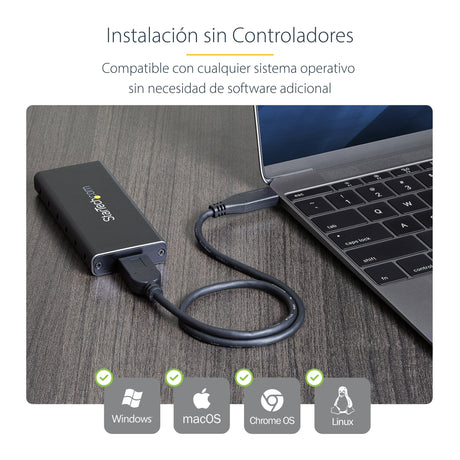 EAN 0065030864435 - StarTech.com SM21BMU31C3 caja para disco duro externo Caja externa para unidad de estado sólido (SSD) Neg imagen 9