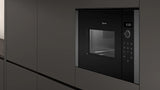 Microondas Neff Hlagd53g0 N50  Con Grill, Bisagras De Puerta A La Izquierda Hlagd53g0 Negro/Gris