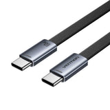 Vention Flat Usb 2.0 Usb-C M-M Cabl 3a Cable 2m Black Aluminum