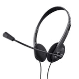 Auriculares Trust Primo Chat Con Micrófono Jack 3.5 Negros