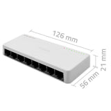 EAN 5901878522463 - Qoltec 52246 switch No administrado Blanco imagen 4