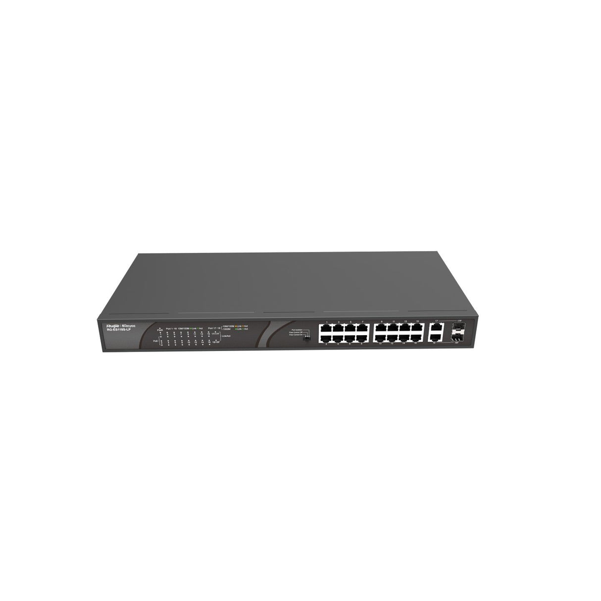 EAN 6971693271746 - Ruijie Networks RG-ES118S-LP switch No administrado Fast Ethernet (10/100) Energía sobre Ethernet (PoE) N imagen 2