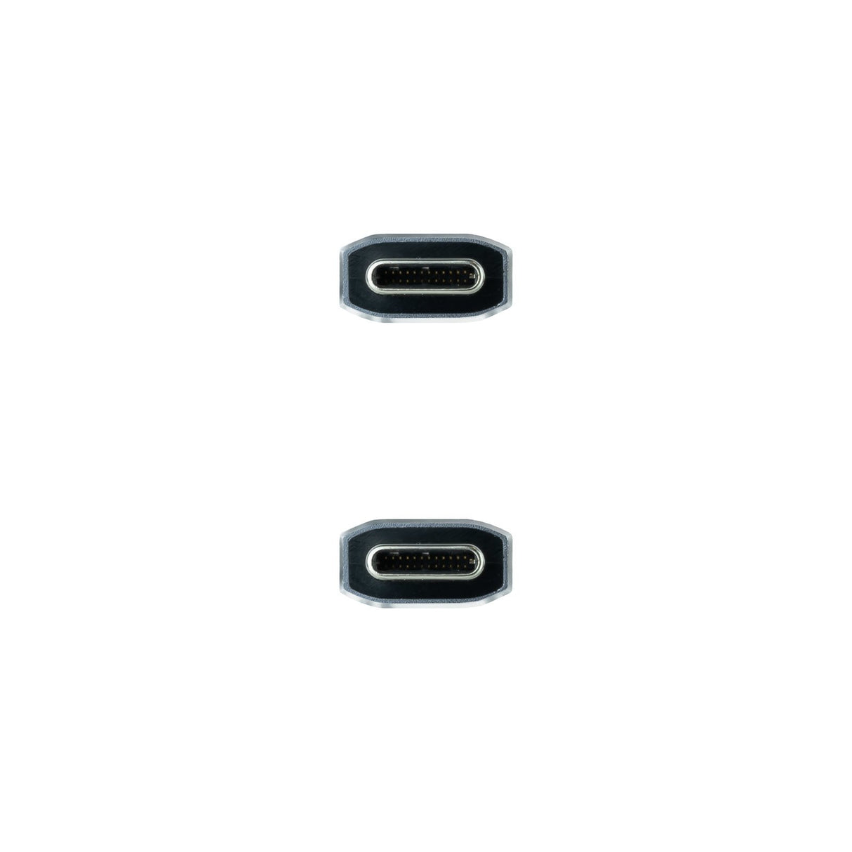 EAN 8433281012493 - Nanocable 10.01.4100-COMB cable USB USB 3.2 Gen 2 (3.1 Gen 2) 0,5 m USB C Negro, Gris imagen 3