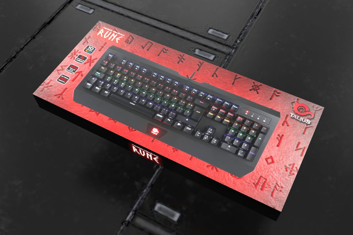 Talius Teclado Gaming Rune Mecánico Rgb Switch Outemu Red