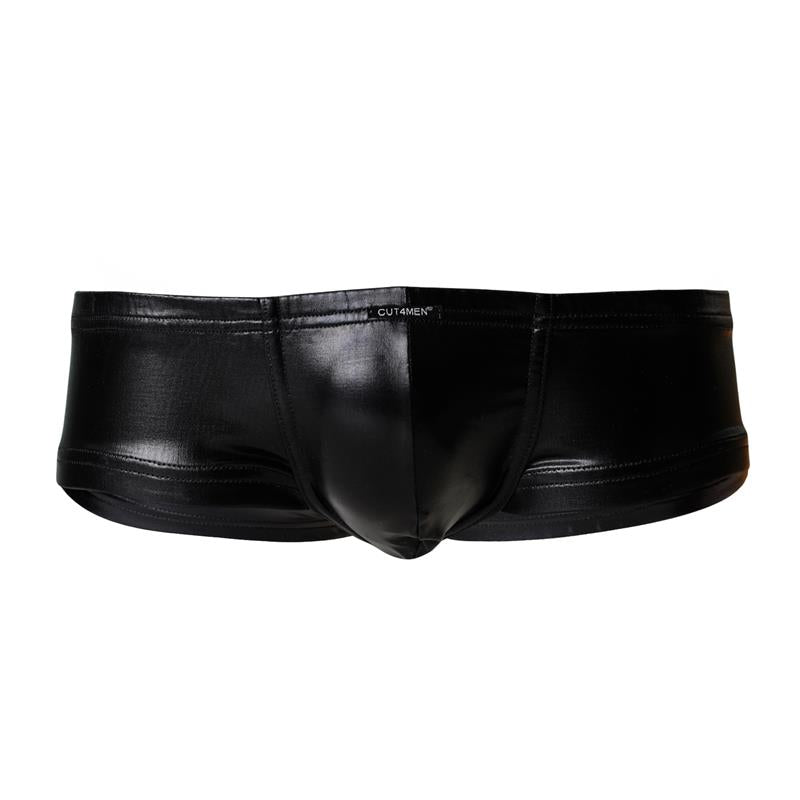 Cut4men - Booty Shorts Negro Cuero S
