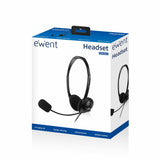 Ewent Auriculares Diadema+Microfono Color Negro