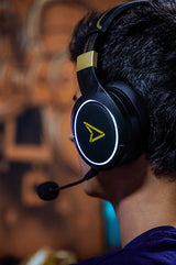 EAN 3760352735452 - Lexip Metaltech Auriculares Inalámbrico y alámbrico Diadema Juego Negro, Oro imagen 3
