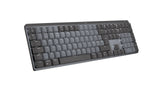 Logitech Mx Mechanical Teclado Danés, Finlandés, Noruego, Sueco Rf Wireless + Bluetooth Qwerty Grafito, Gris
