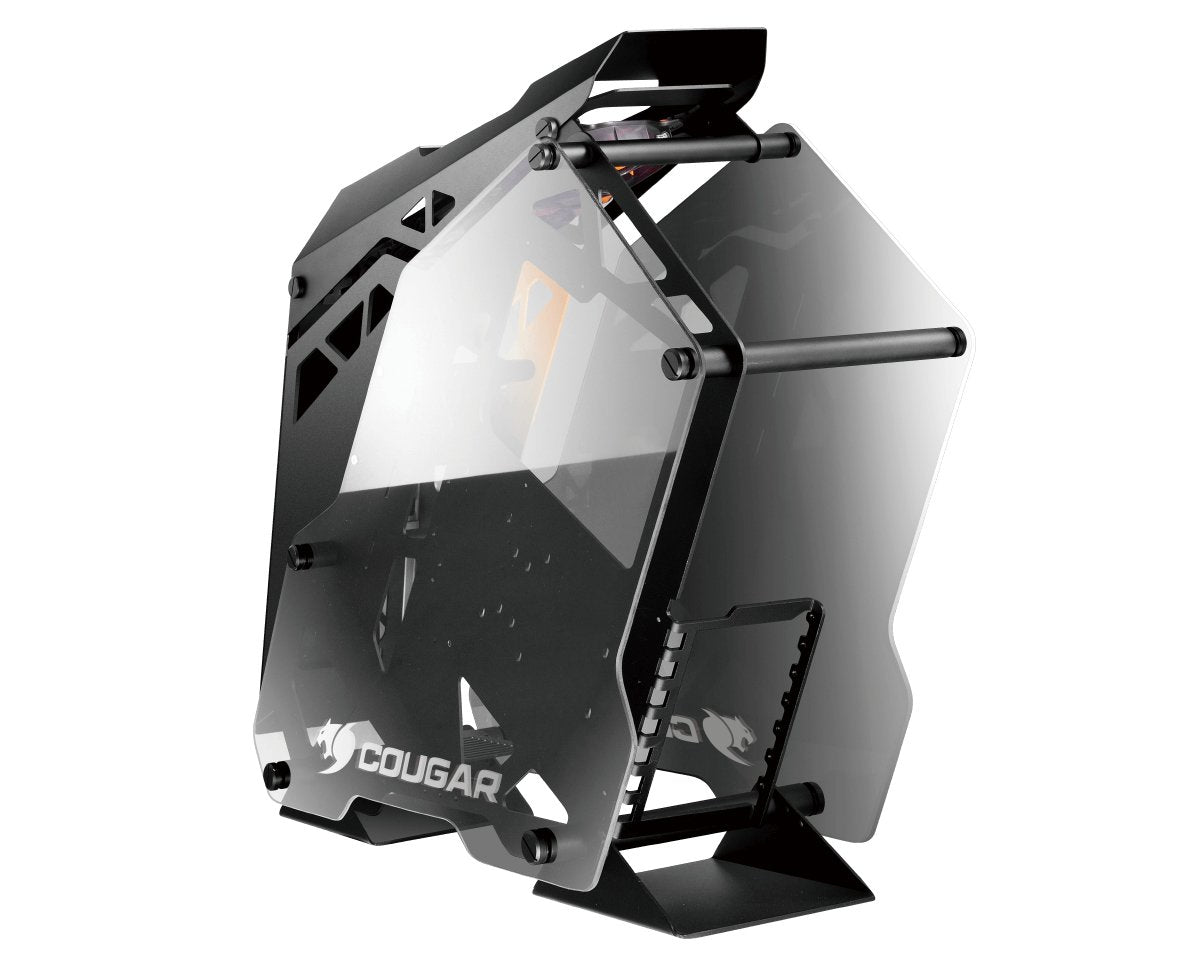 Caja  Pc Cougar Miditorre Conquer Cristal Templado
