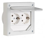 Abl 1632490 Schuko-Steckdose 2f Einbau Ot Alu-Guss Ip41