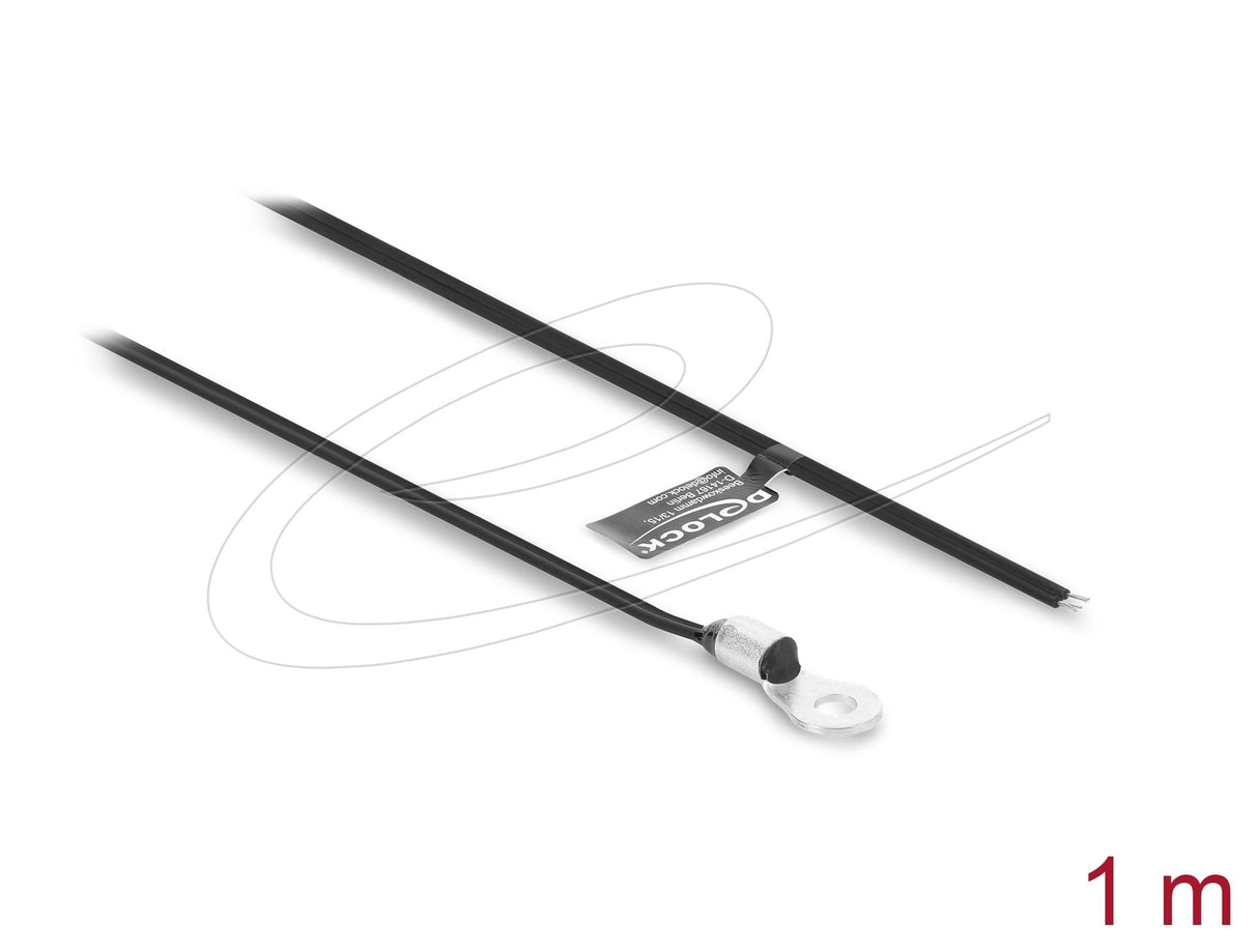 Delock Temperaturfühler-Cable M4 Mit 2 X Offenen Cableenden Pvc Flach B25 50 3950k 1 M