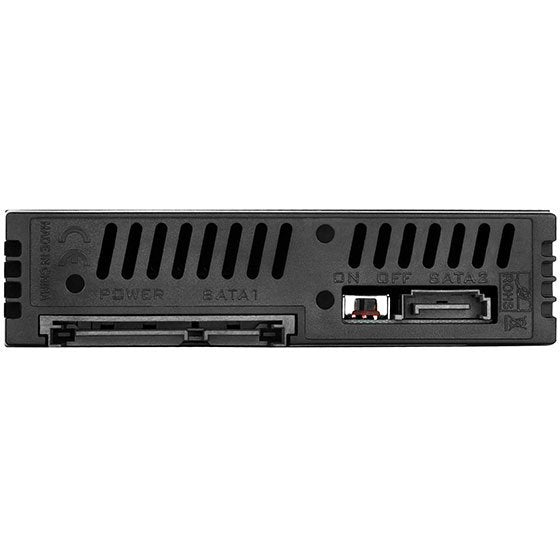 Silverstone Fs202b Frontal De 3.5" Negro Para 2 Discos Duros Sata 2.5