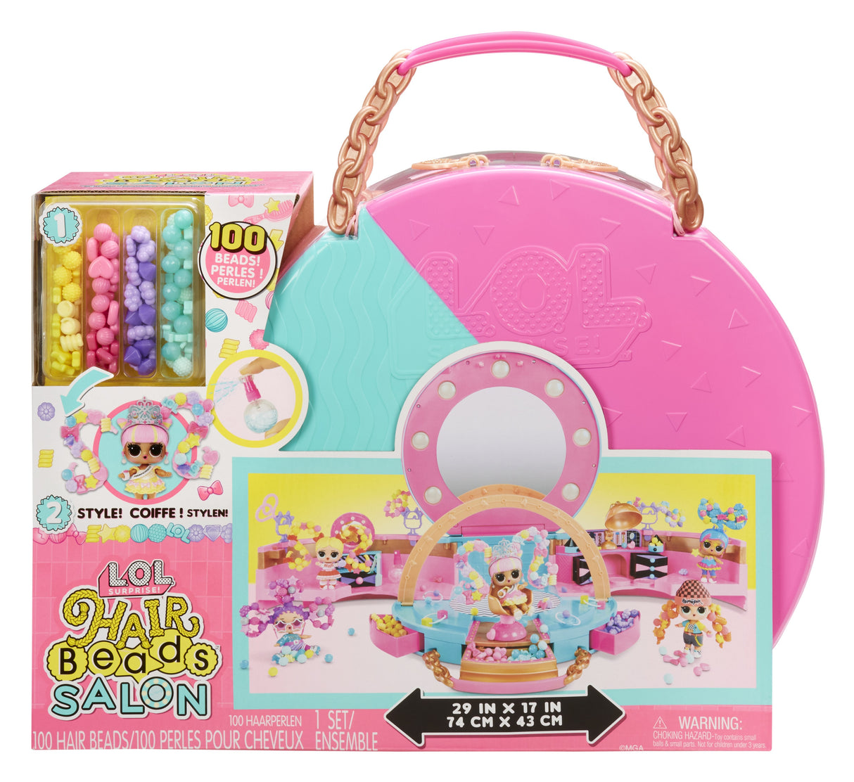 Muñeca  Mga Entertainment L.O.L. Surprise Hair Beads Salon 120995-Euc