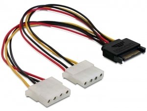 Delock Cable Alimentacion Sata A X2 Molex 5.25 M/H 20cmâ 65159