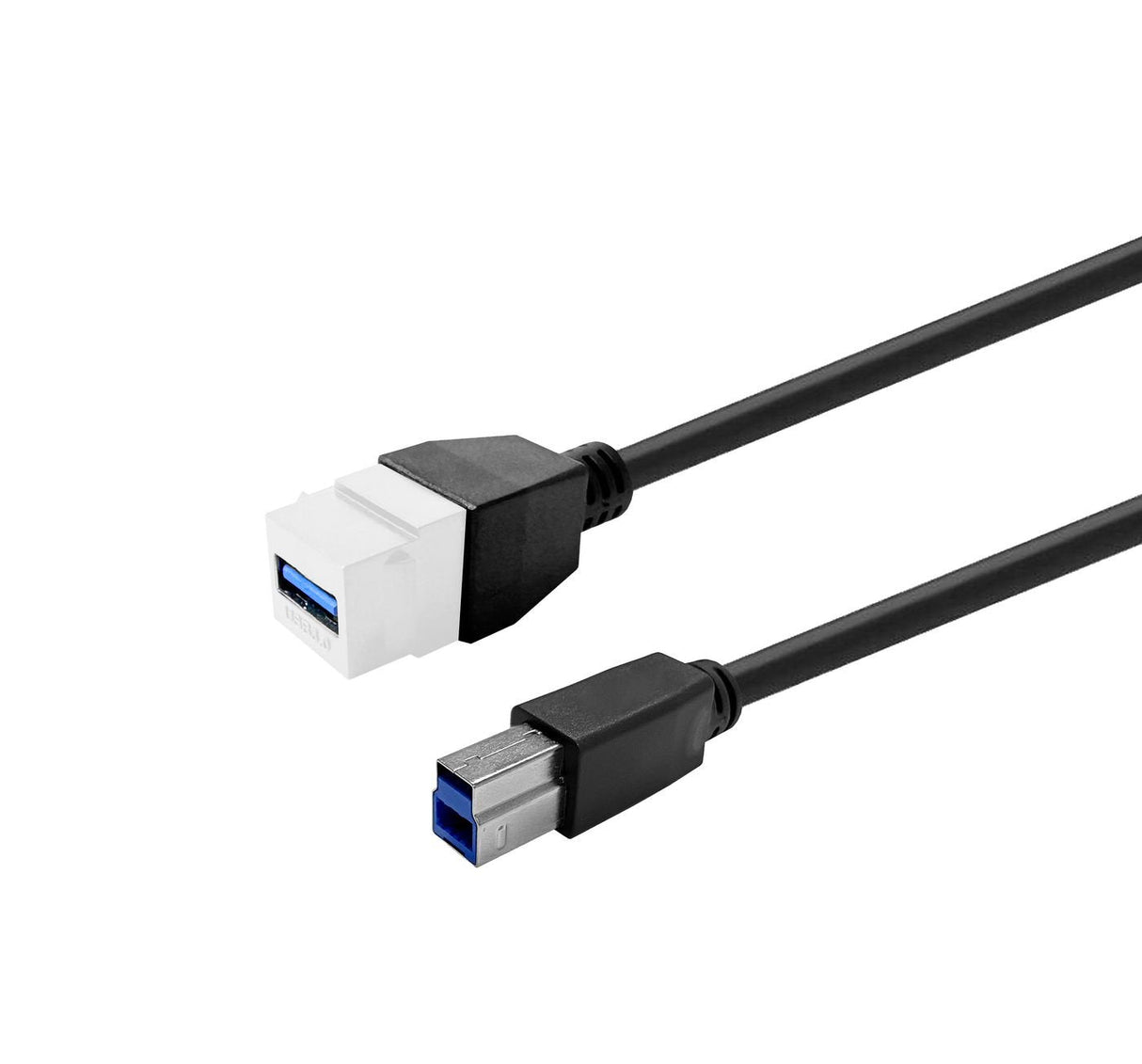 Keystone White Usb3,0  A-Female To Usb3,0 B-Male