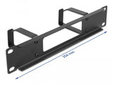 Delock 10" Gestión De Cables Con Apertura Y 2 Soportes 1 U Negro