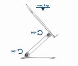 EAN 8716309127752 - Gembird NBS-D1-03 soporte para ordenador portátil Plata 39,6 cm (15.6") imagen 12