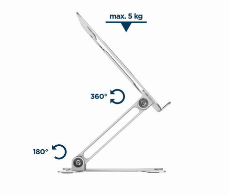 EAN 8716309127752 - Gembird NBS-D1-03 soporte para ordenador portátil Plata 39,6 cm (15.6") imagen 12