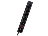 Protector Contra Sobretensiones Tracer Powerwatch 3,0 M Negro (5 Salidas)