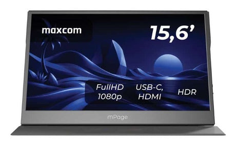 EAN 5908235970929 - MaxCom MPAGE15 pantalla para PC 39,6 cm (15.6") 1920 x 1080 Pixeles Full HD LED Gris imagen 3