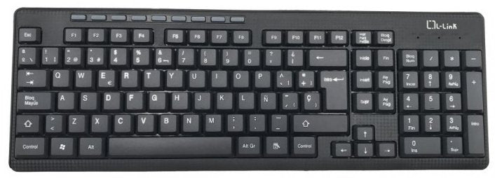 EAN 8436531367145 - L-Link LL-KB-555-WCOMBO teclado Ratón incluido Oficina USB QWERTY Español Negro imagen 2