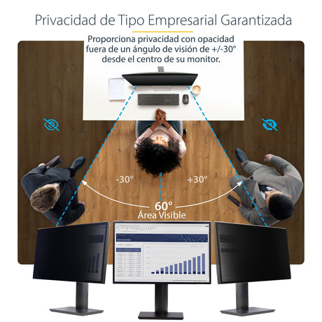 EAN 65030901925 - StarTech.com 2469A-PRIVACY-SCREEN filtro para monitor 61 cm (24") Filtro de privacidad para pantallas sin m imagen 17