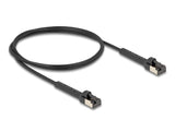Delock Rj45 Slim Netzwerkcable Cat.8.1 U Ftp Winkelbar Bis 40 Gbps Schwarz 1 M