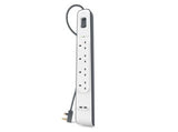 EAN 0745883659678 - Belkin BSV401VF2M limitador de tensión Blanco 4 salidas AC 2 m imagen 1