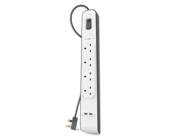 EAN 0745883659678 - Belkin BSV401VF2M limitador de tensión Blanco 4 salidas AC 2 m imagen 1