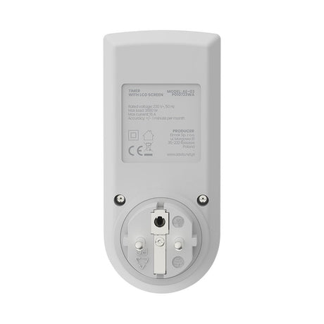 EAN 5901986048213 - Savio AE-03 contador eléctrico Blanco Programador eléctrico diario/semanal imagen 6