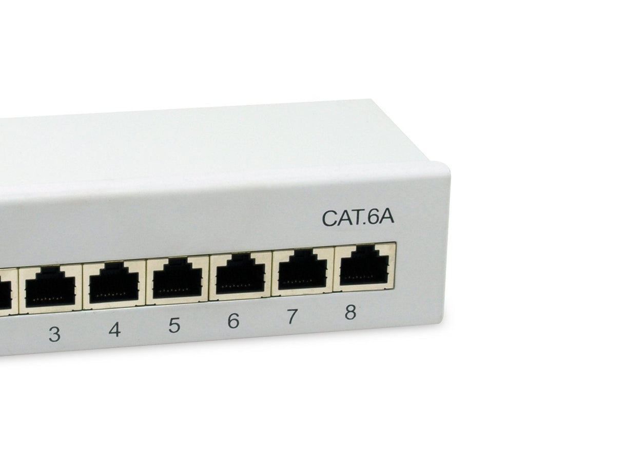 Equip Patchpanel 8x Rj45 Cat6a Ftp 1he Keymone Montage Gr
