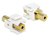 Keystone Modul Klinkenbuchse 3,5 Mm 4 Pin > Klinkenbuchse 3,5 Mm 4 Pin Chapado En Oro Weiss