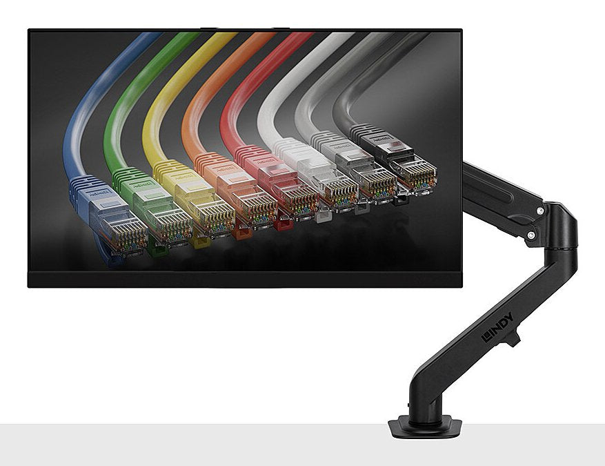 Lindy 40707 Soporte Para Monitor 68,6 Cm (27") Escritorio Negro