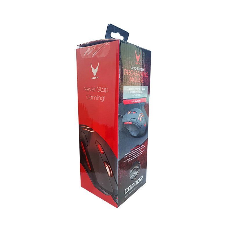 Omega Varr Kit Gaming Raton 1000 - 3200dpi + Alfombrilla Xl Negro/Rojo Vsetmpx4
