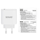 Cargador De Red Savio La-14 20w Con Power Delivery 3.0