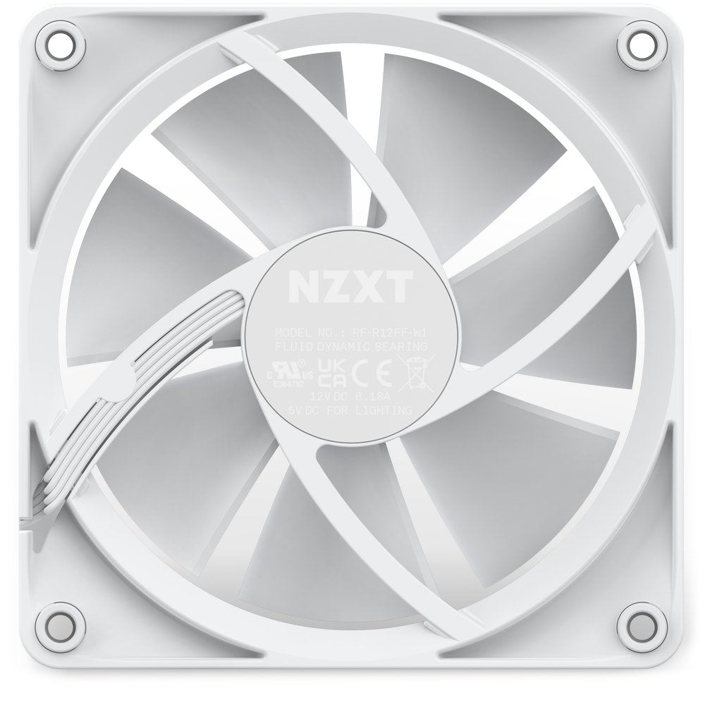 Ventilador Nzxt F120 Rgb Single 120x120x26, Rf-R12sf-W1