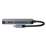 Nedis Ccgb64220gy01 Hub De Interfaz Usb 3.2 Gen 1 [3.1 Gen 1] Type-C 5000 Mbit/S Gris